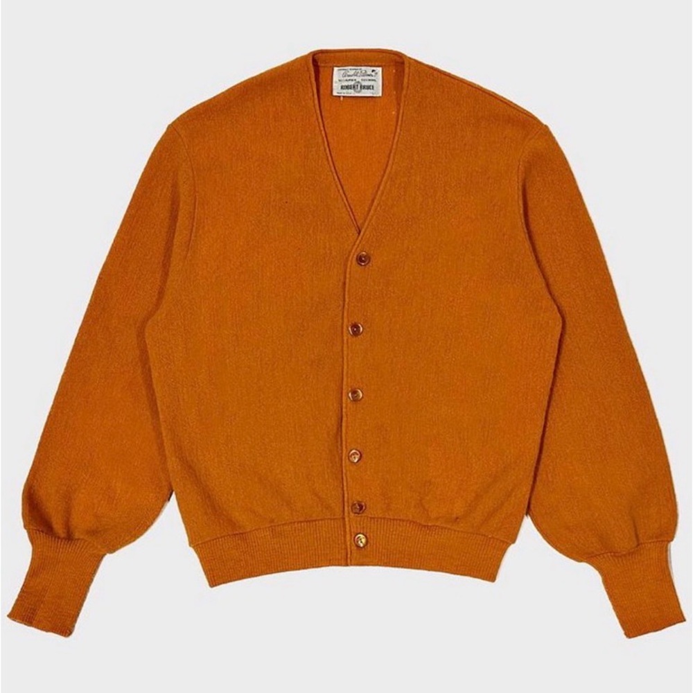 Vintage 1960's Arnold Palmer USA Alpaca
Wool Cardigan Sweater
